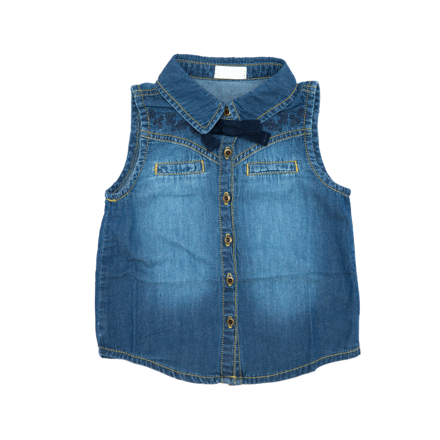 Denim Sleeveless Top