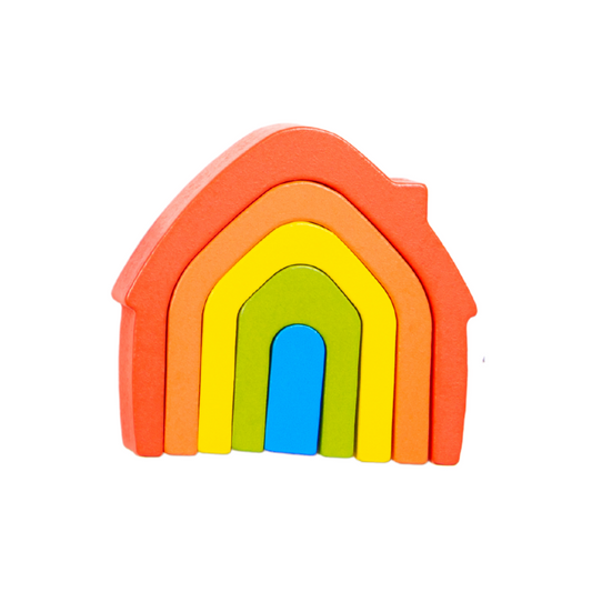 Rainbow House Stacking Toy